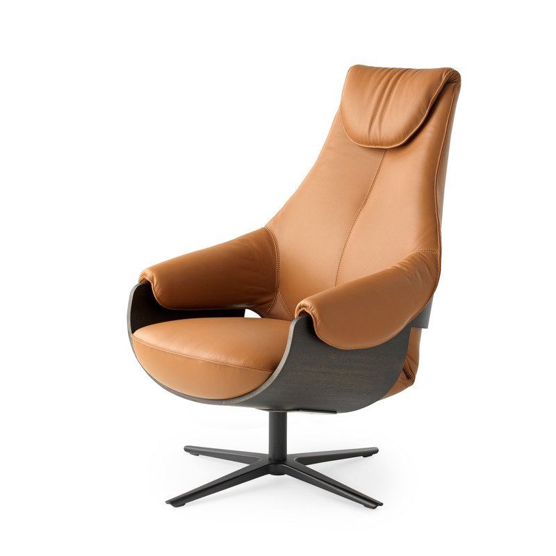 Cream draaifauteuil plus